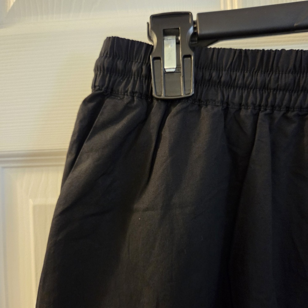 Ann Taylor Weekend sz SP black midi pullon skirt NWT 100% cotton casual everyday - Picture 3 of 10